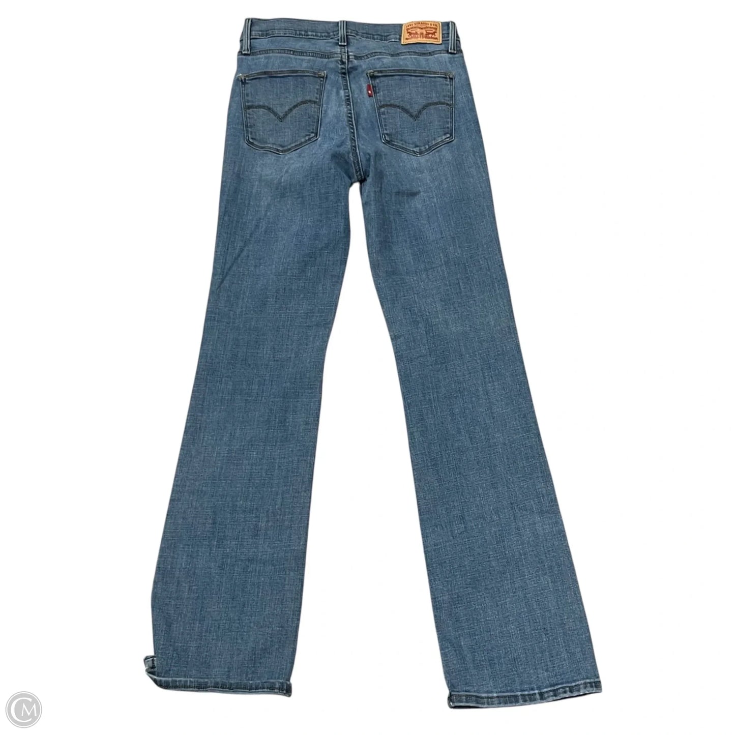 Jeans Boot Cut By Levis In Blue Denim, Size: 4