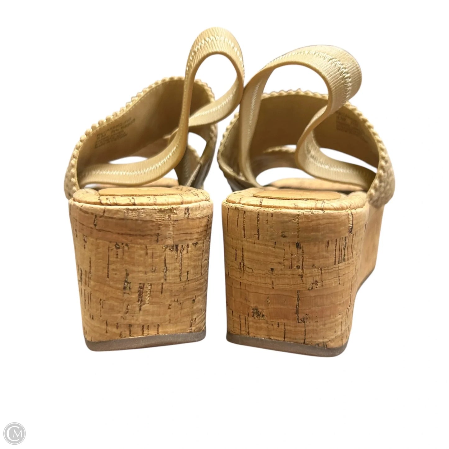 Sandals Heels Wedge By Nordstrom In Tan, Size: 8