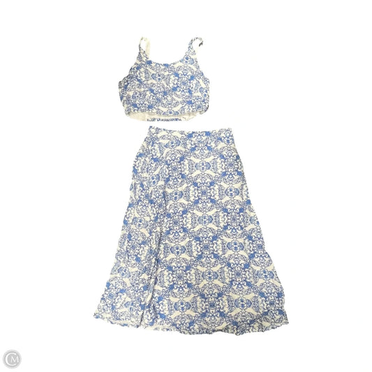 Skirt Set 2pc By Joie In Blue & White, Size: S