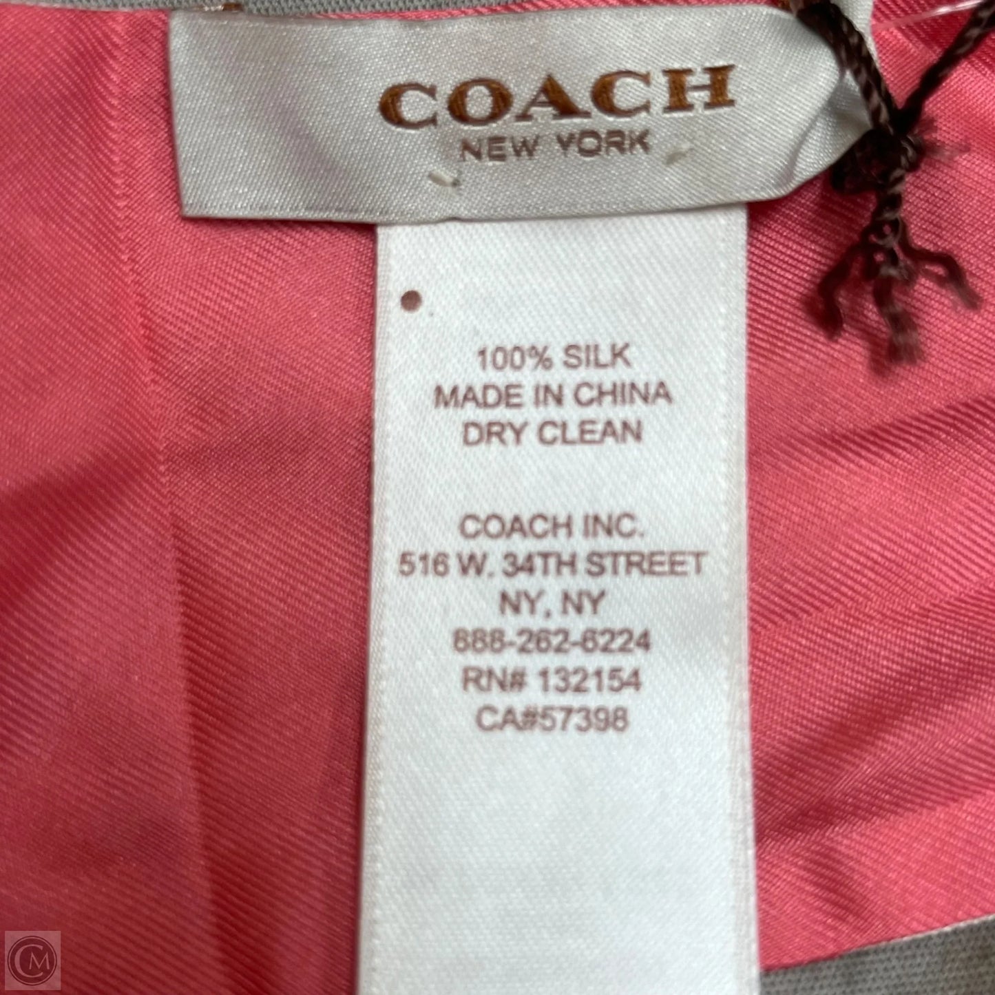 Scarf Designer By Coach