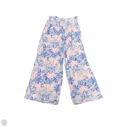 Pants Designer By Lilly Pulitzer In Blue & Pink, Size: 16