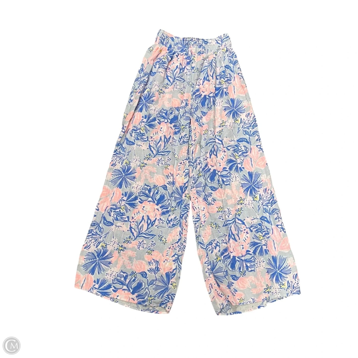 Pants Designer By Lilly Pulitzer In Blue & Pink, Size: 4