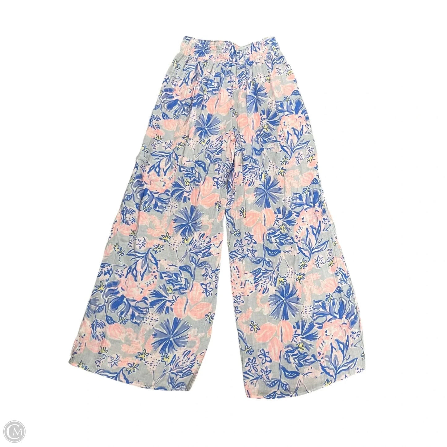 Pants Designer By Lilly Pulitzer In Blue & Pink, Size: 4