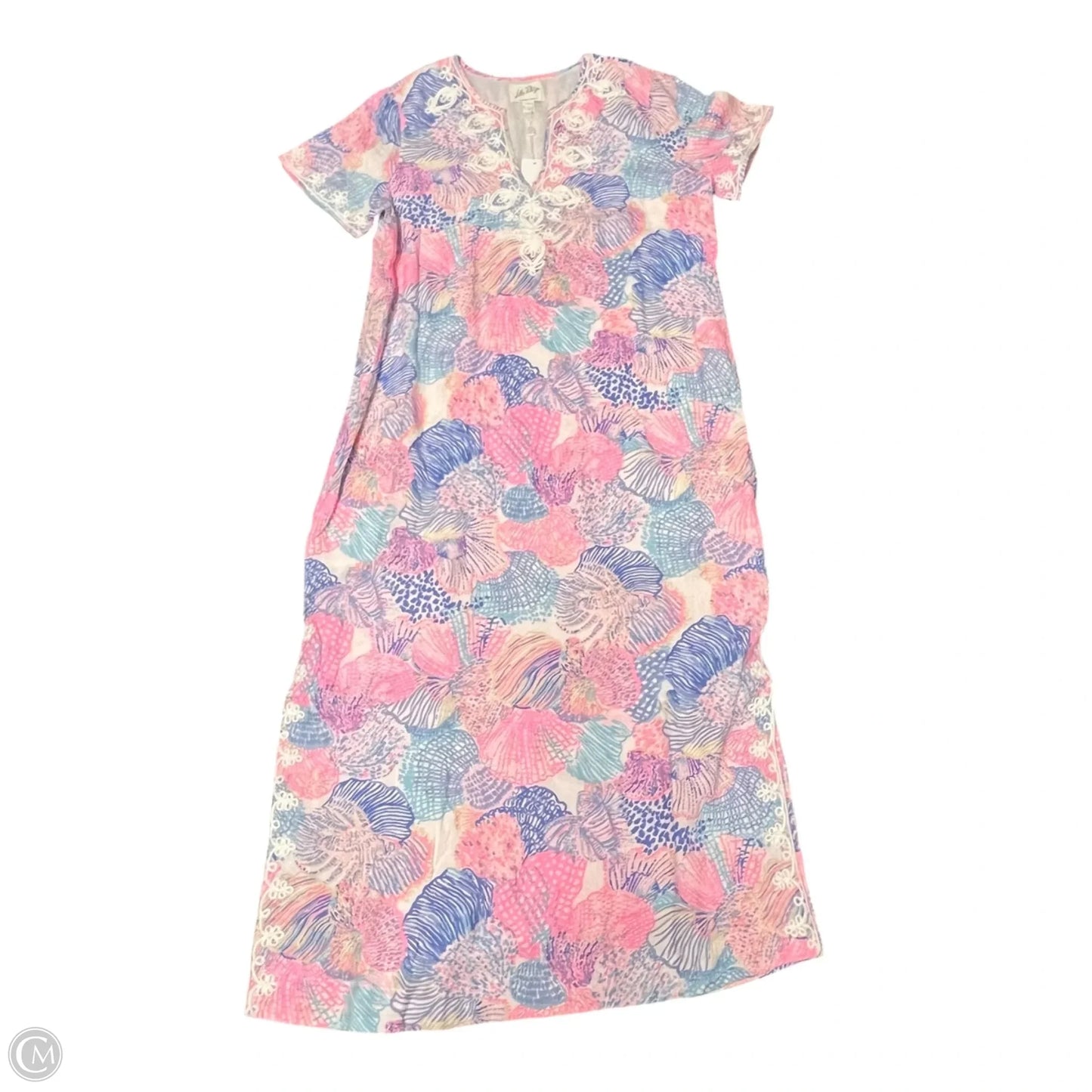 Dress Designer By Lilly Pulitzer In Blue & Pink, Size: Xl