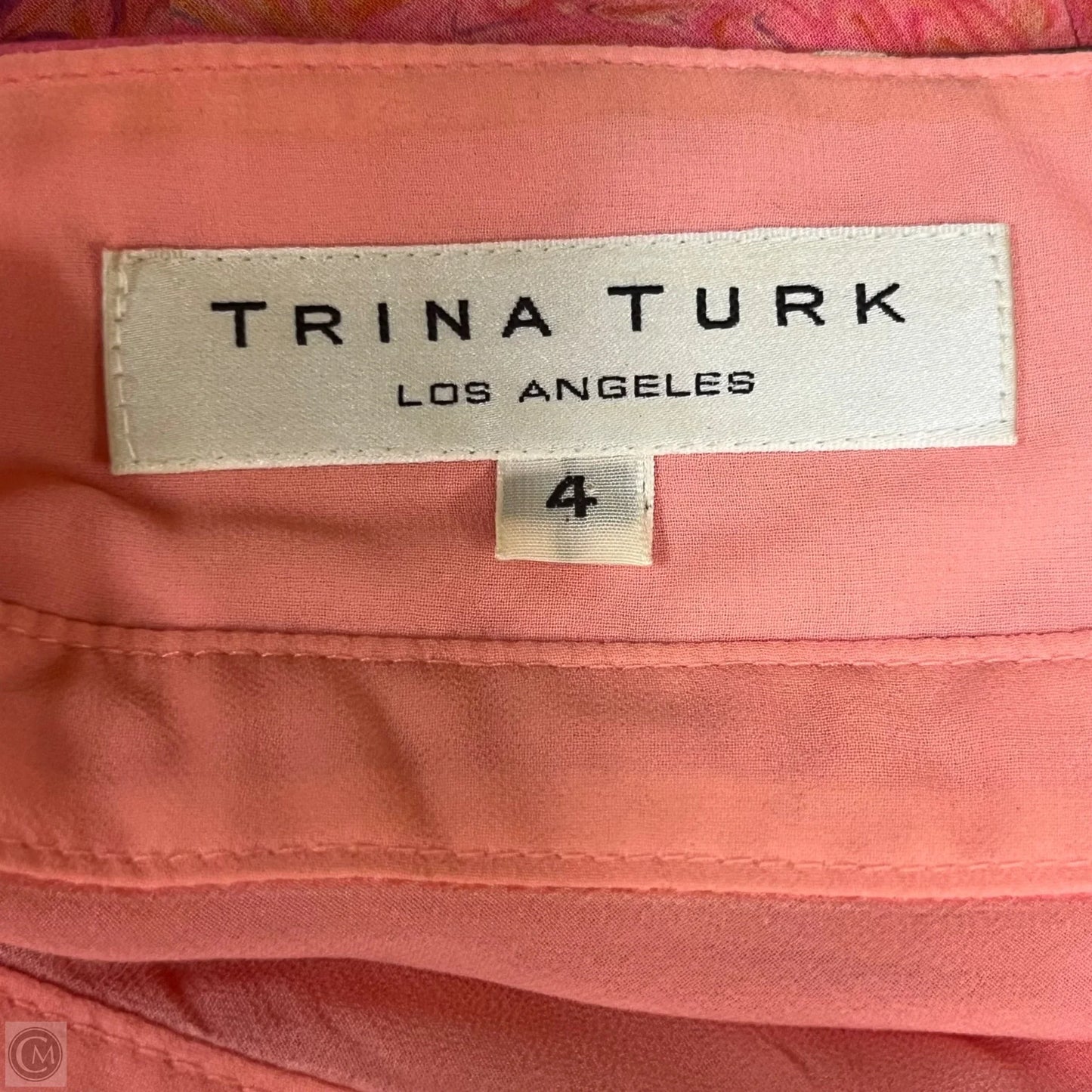 Dress Casual Short By Trina Turk In Coral, Size: S