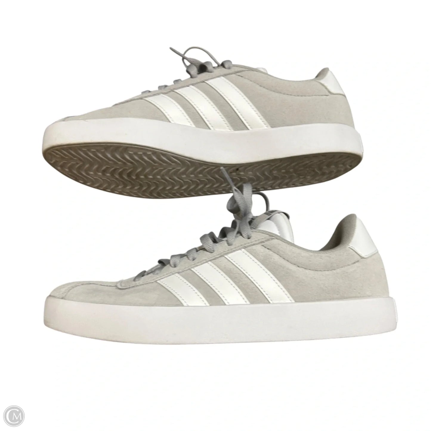 Shoes Sneakers By Adidas In Grey & White, Size: 8.5