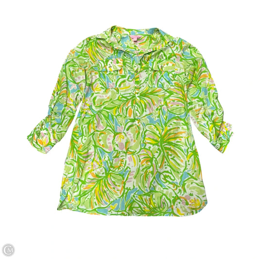 Dress Designer By Lilly Pulitzer In Blue & Green, Size: S