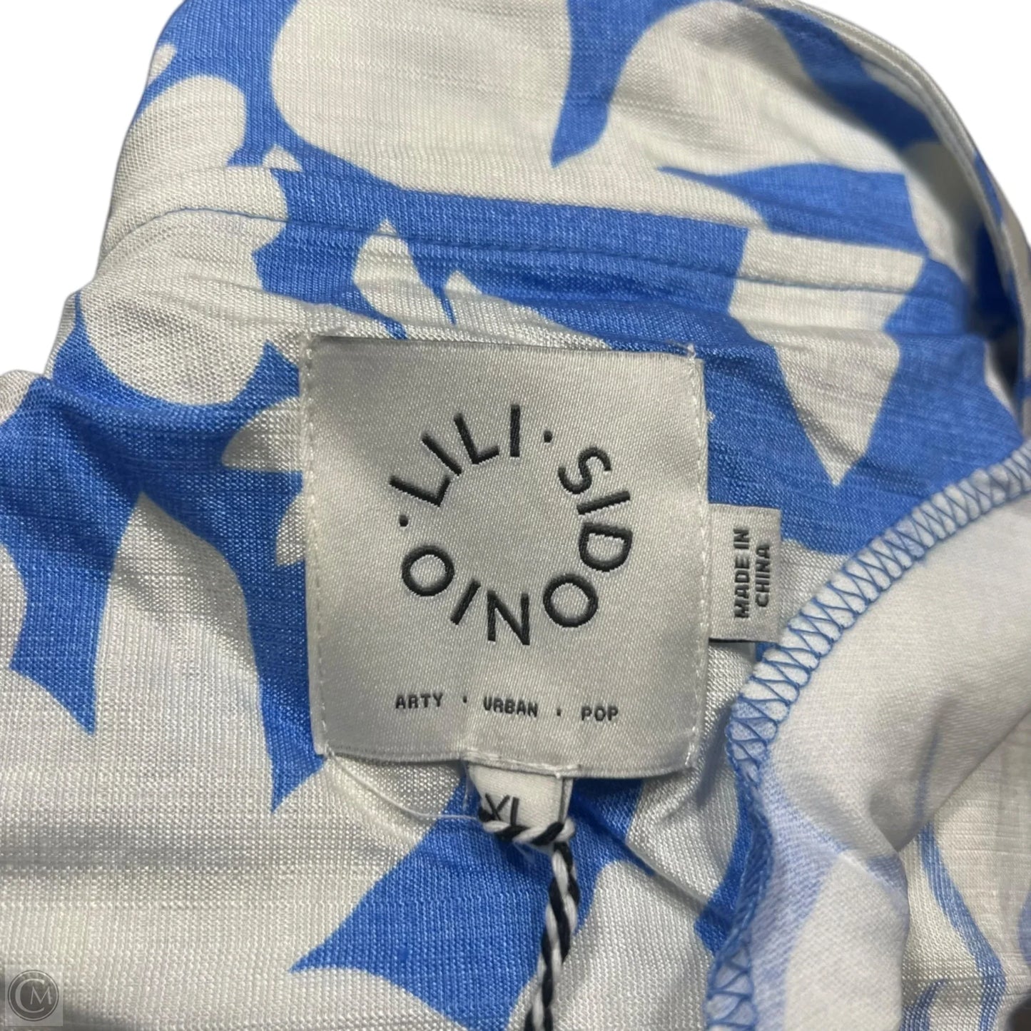 Pants Wide Leg By Lili Sidonio In Blue & White, Size: 8