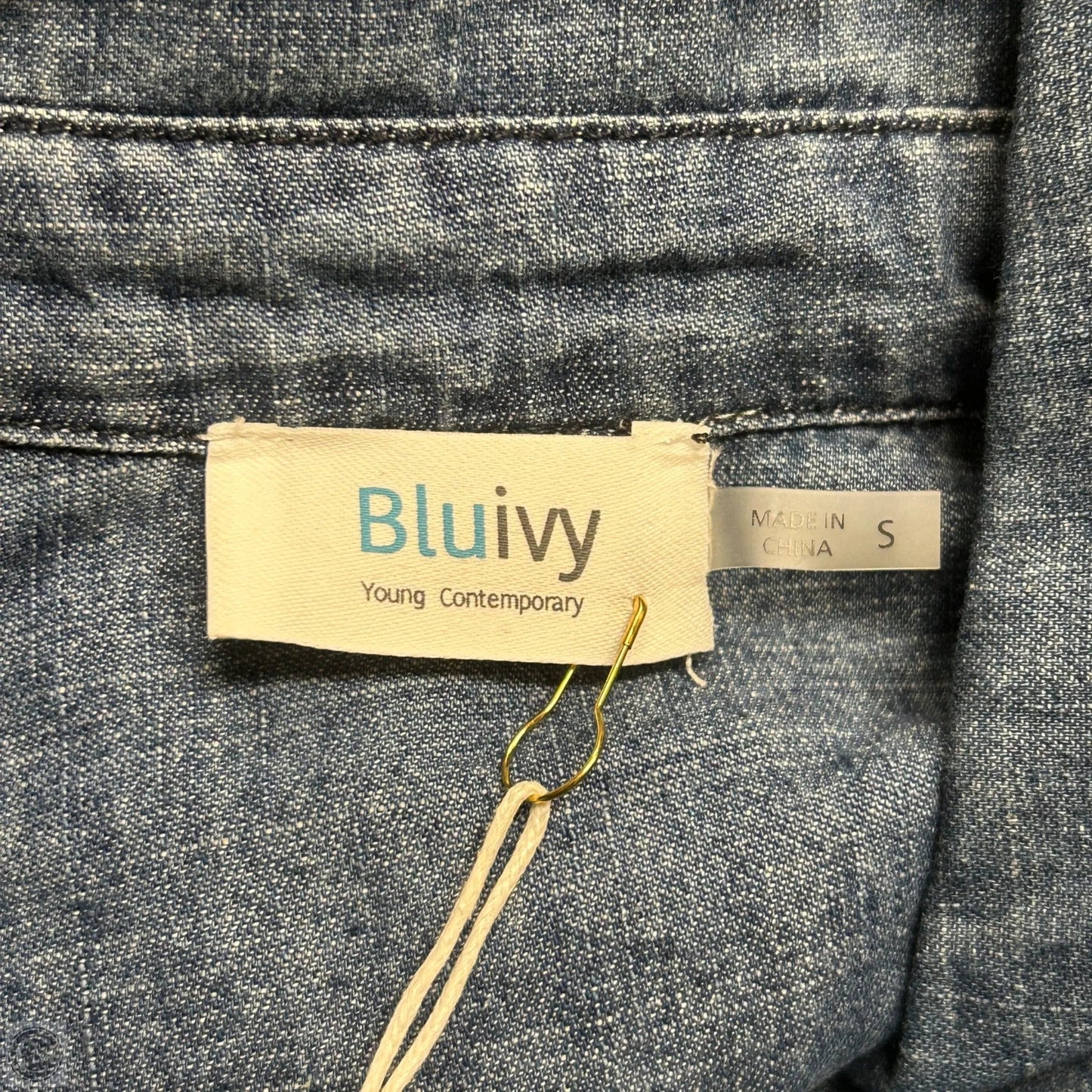 Dress Casual Maxi By Bluivy In Blue Denim, Size: S