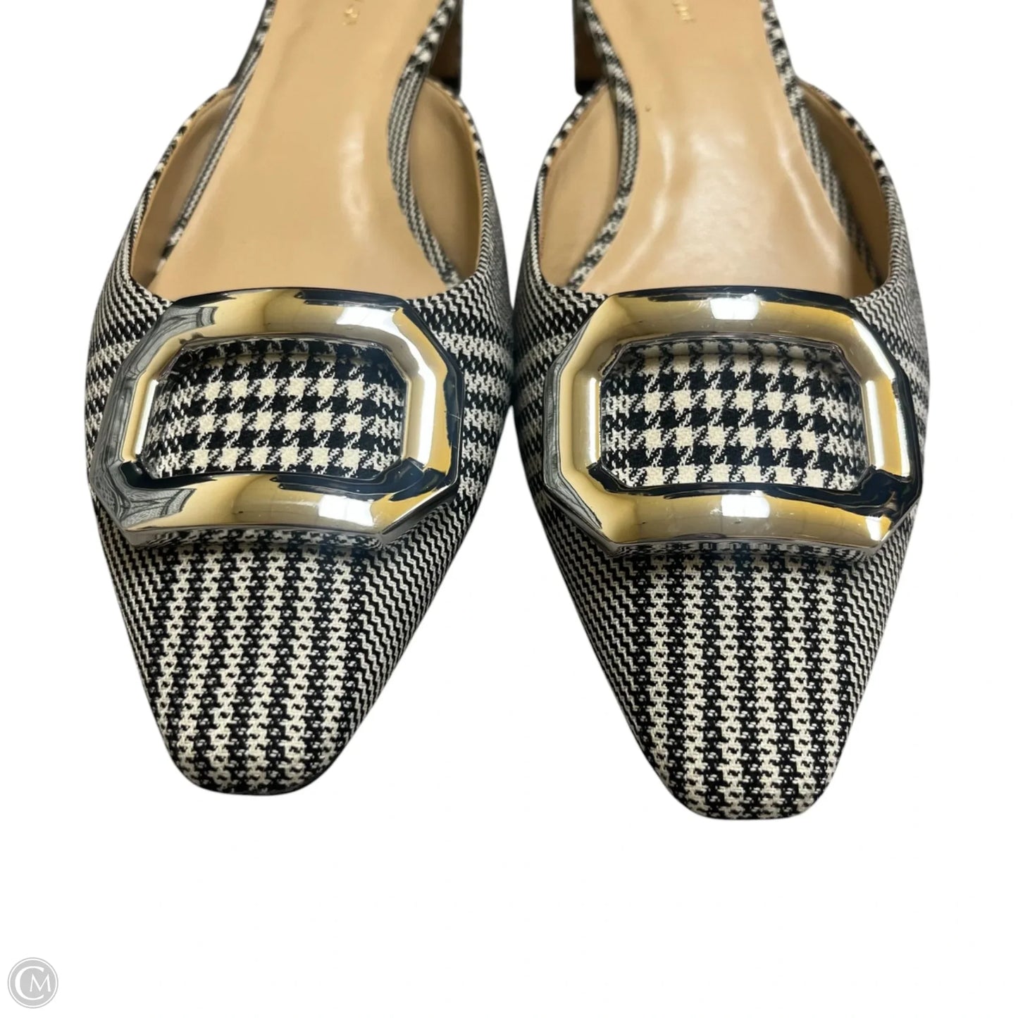 Shoes Heels Block By Ann Taylor In Black & White, Size: 8.5