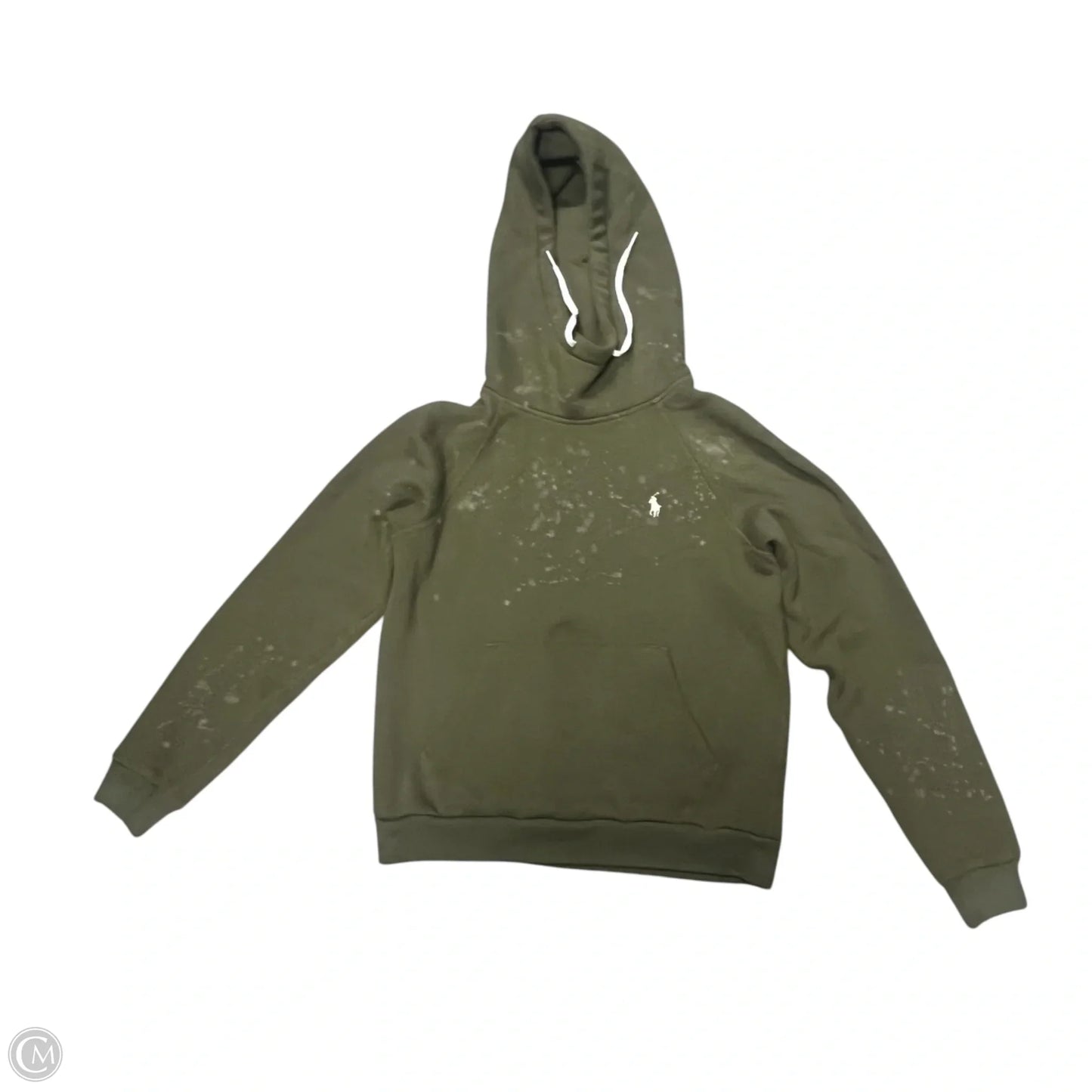 Sweatshirt Hoodie By Polo Ralph Lauren In Green, Size: S