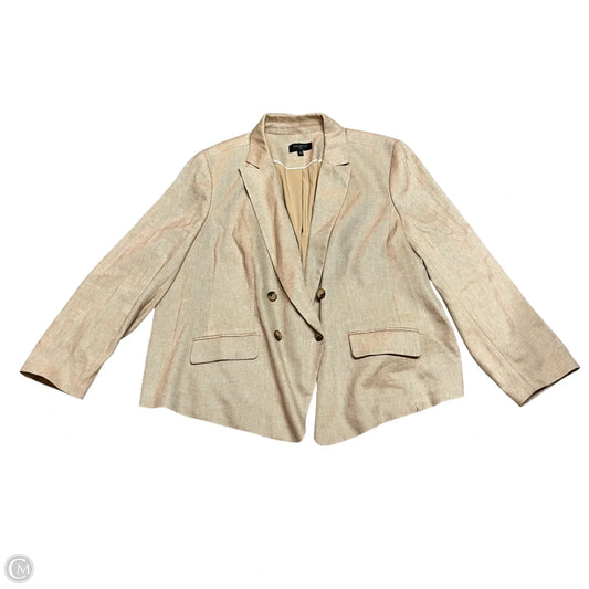 Blazer By Talbots In Tan, Size: 2x