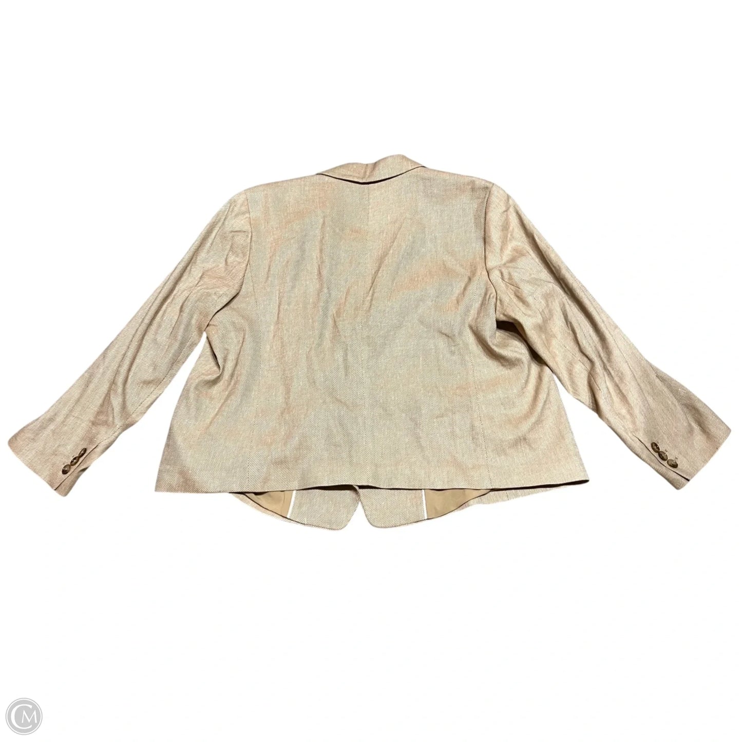Blazer By Talbots In Tan, Size: 2x