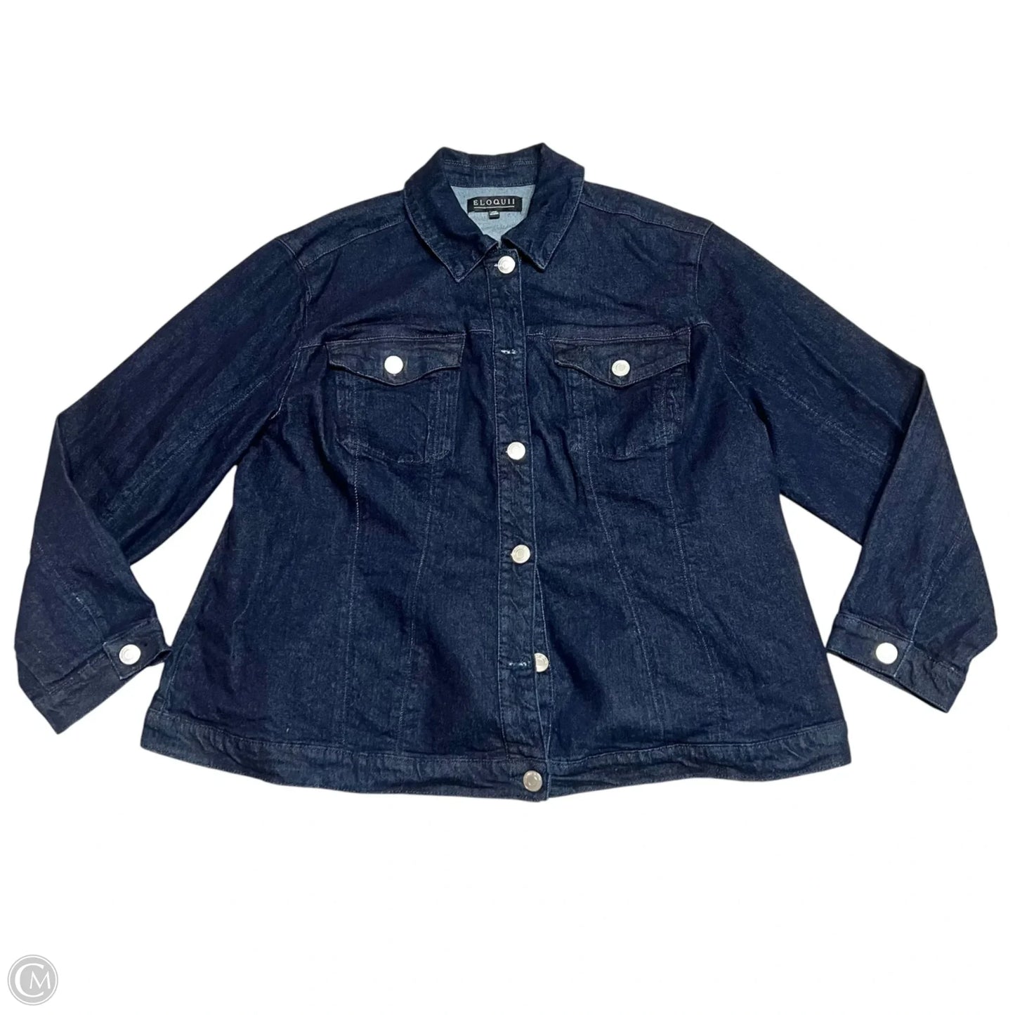 Jacket Denim By Eloquii In Blue Denim, Size: 2x