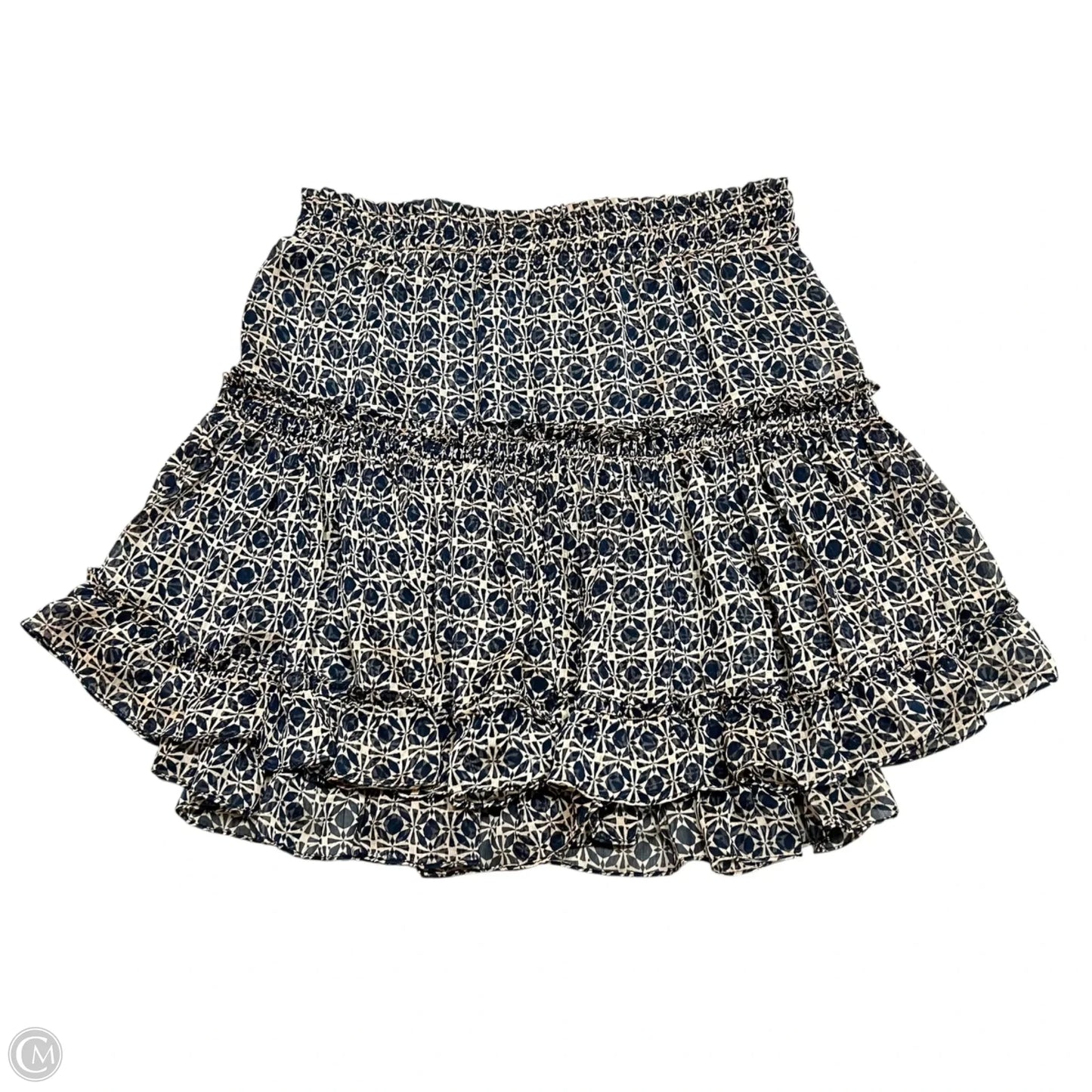 Skirt Designer By Misa In Blue & Tan, Size: 4