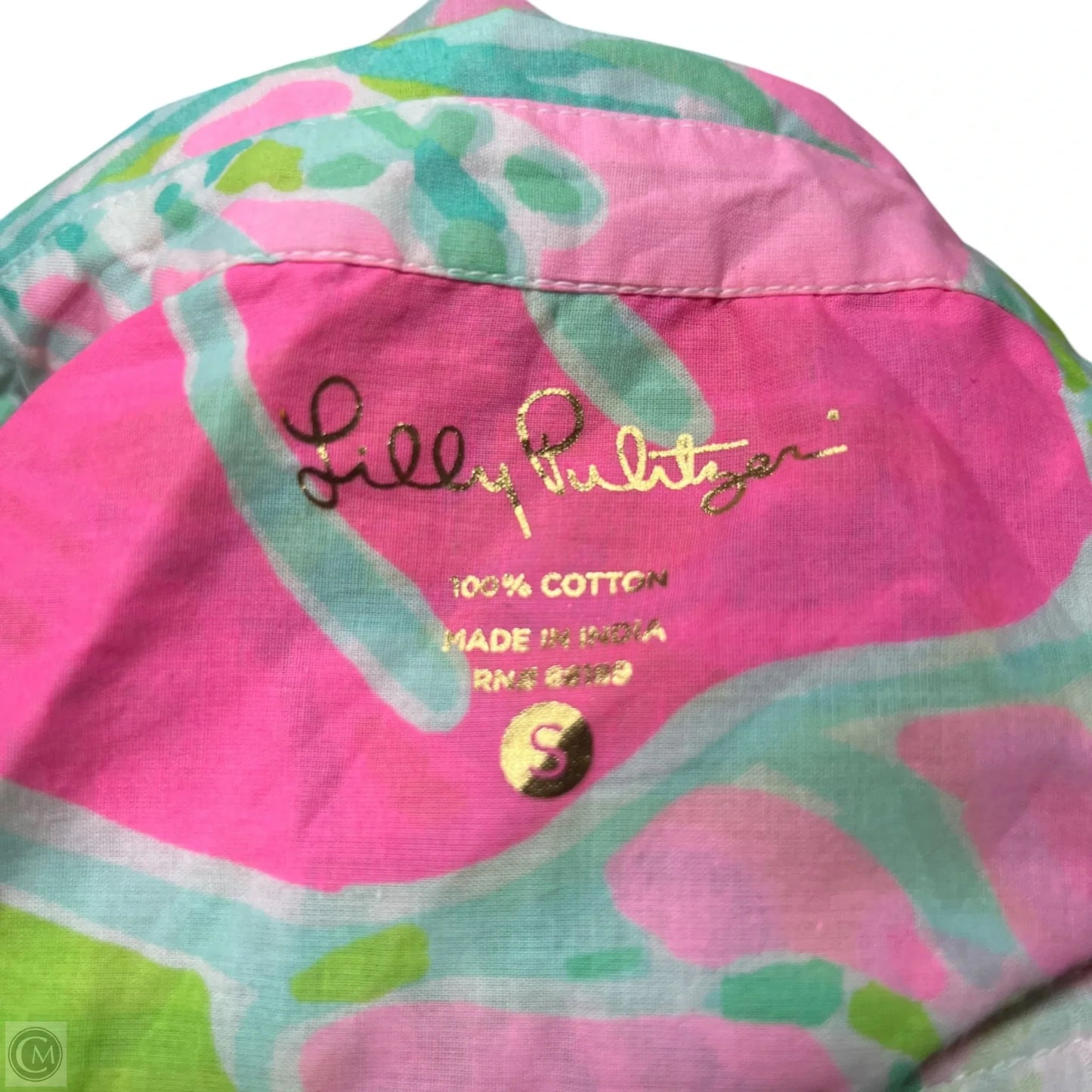 Dress Designer By Lilly Pulitzer In Green & Pink, Size: S