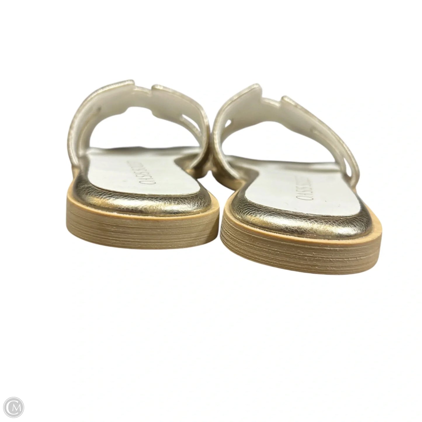Sandals Flats By Oasis Society In Gold & Tan, Size: 6