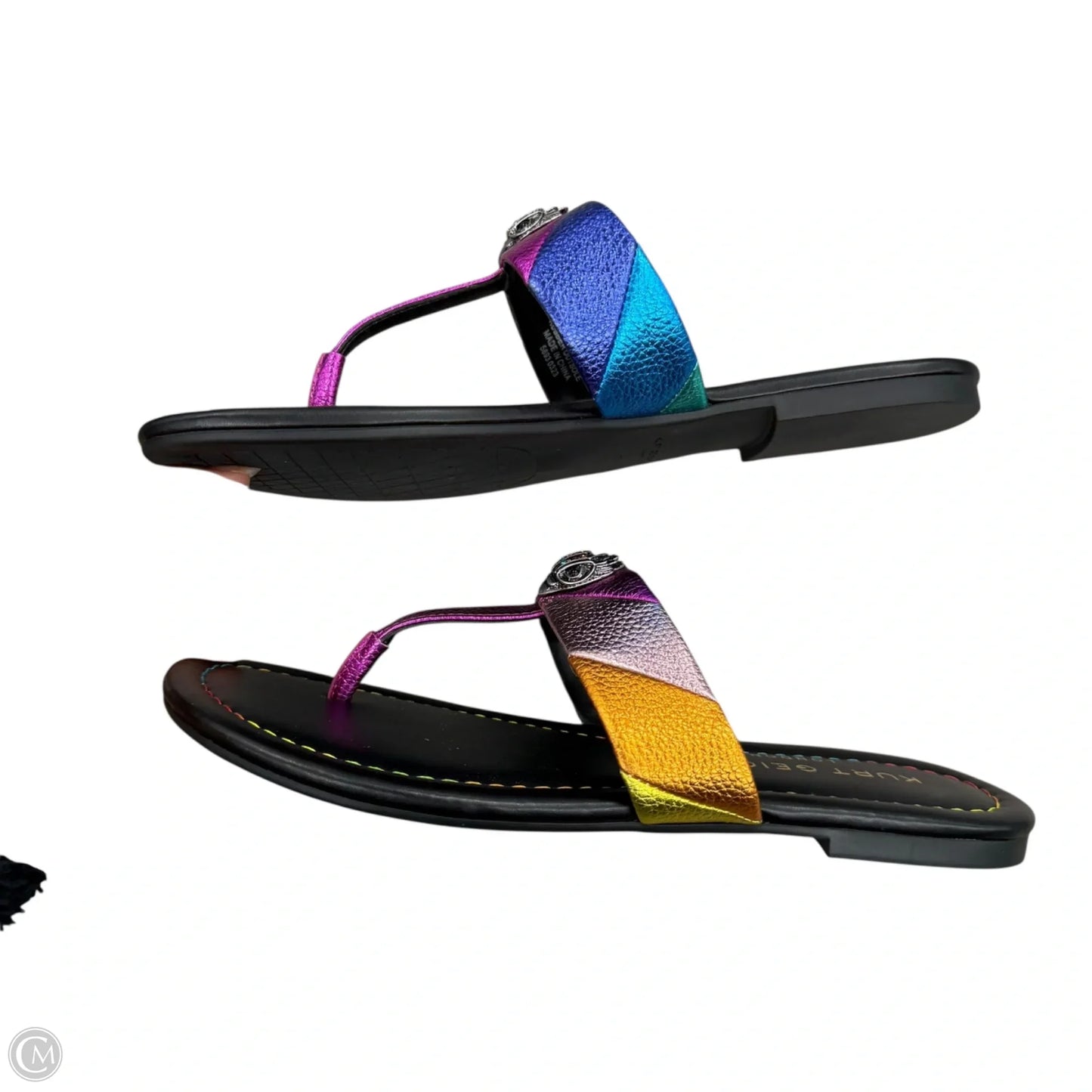 Sandals Designer By Kurt Geiger In Rainbow Print, Size: 6.5