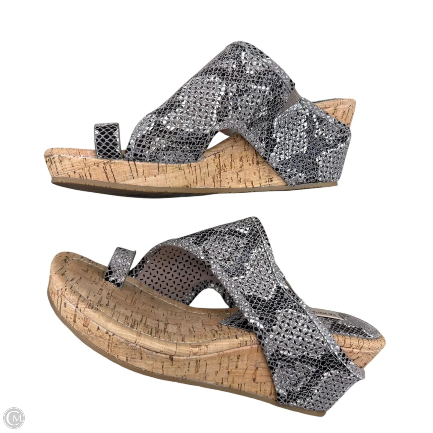 Sandals Heels Wedge By Donald Pliner In Taupe, Size: 7.5