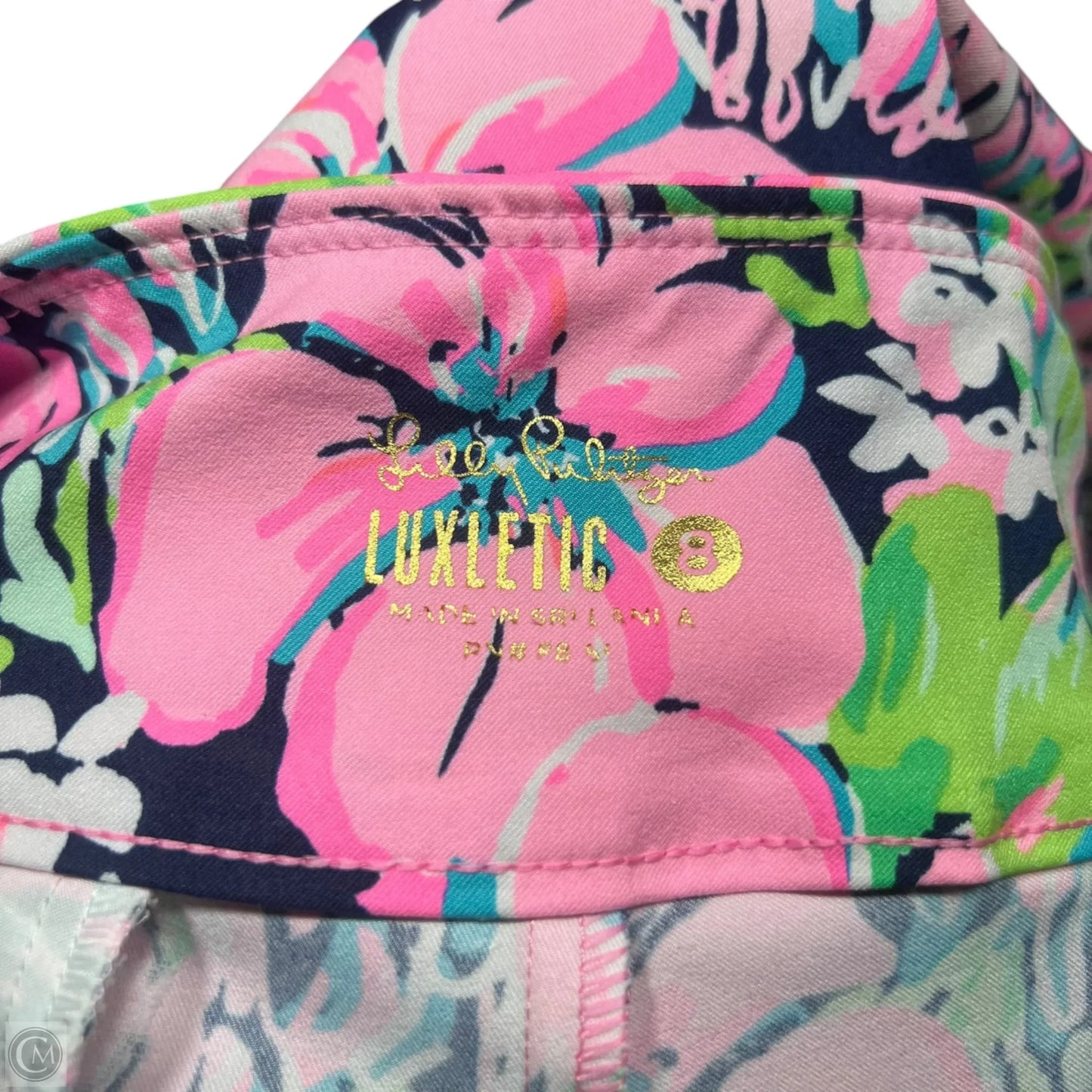 Pants Designer By Lilly Pulitzer In Blue & Pink, Size: 8