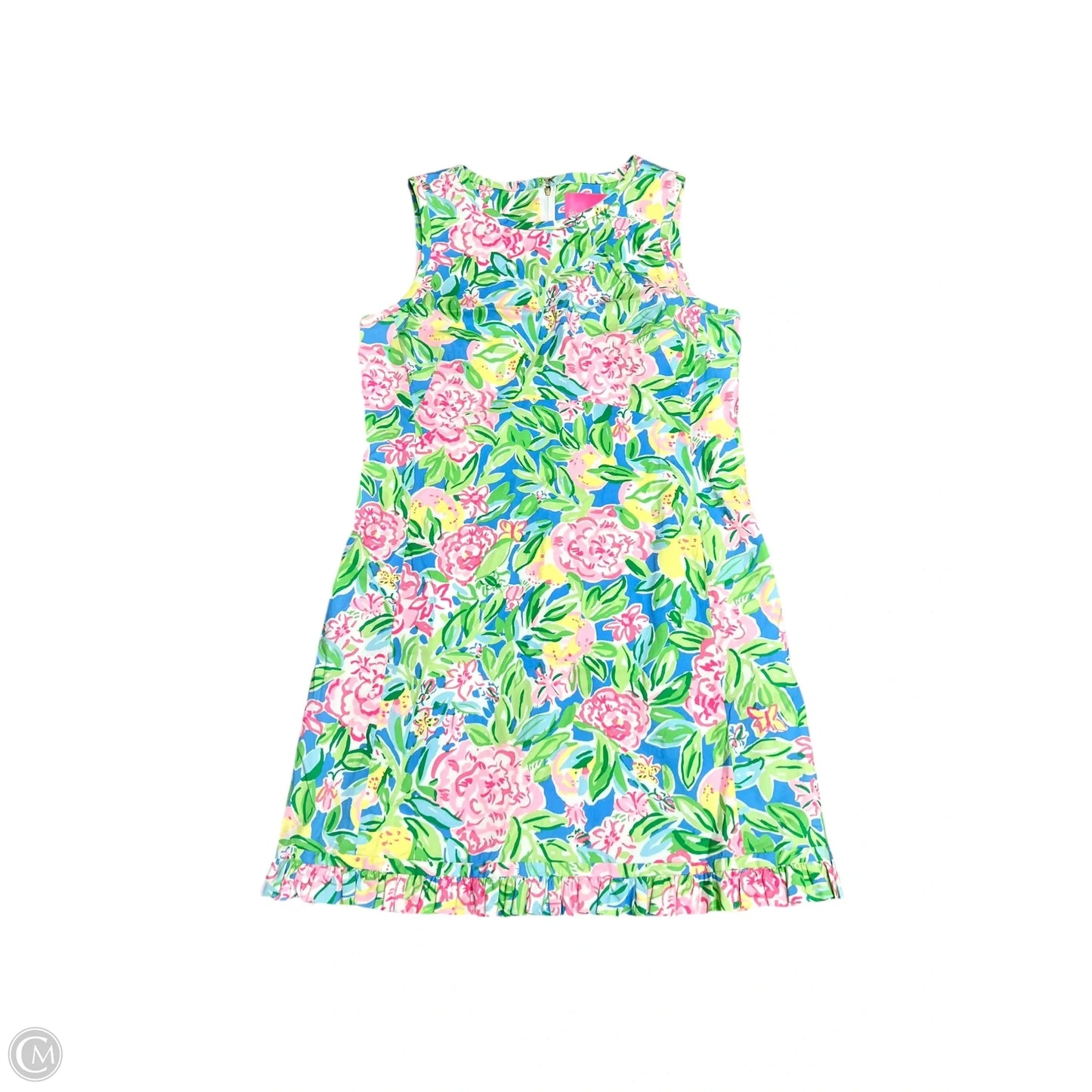 Dress Designer By Lilly Pulitzer In Green & Pink, Size: M