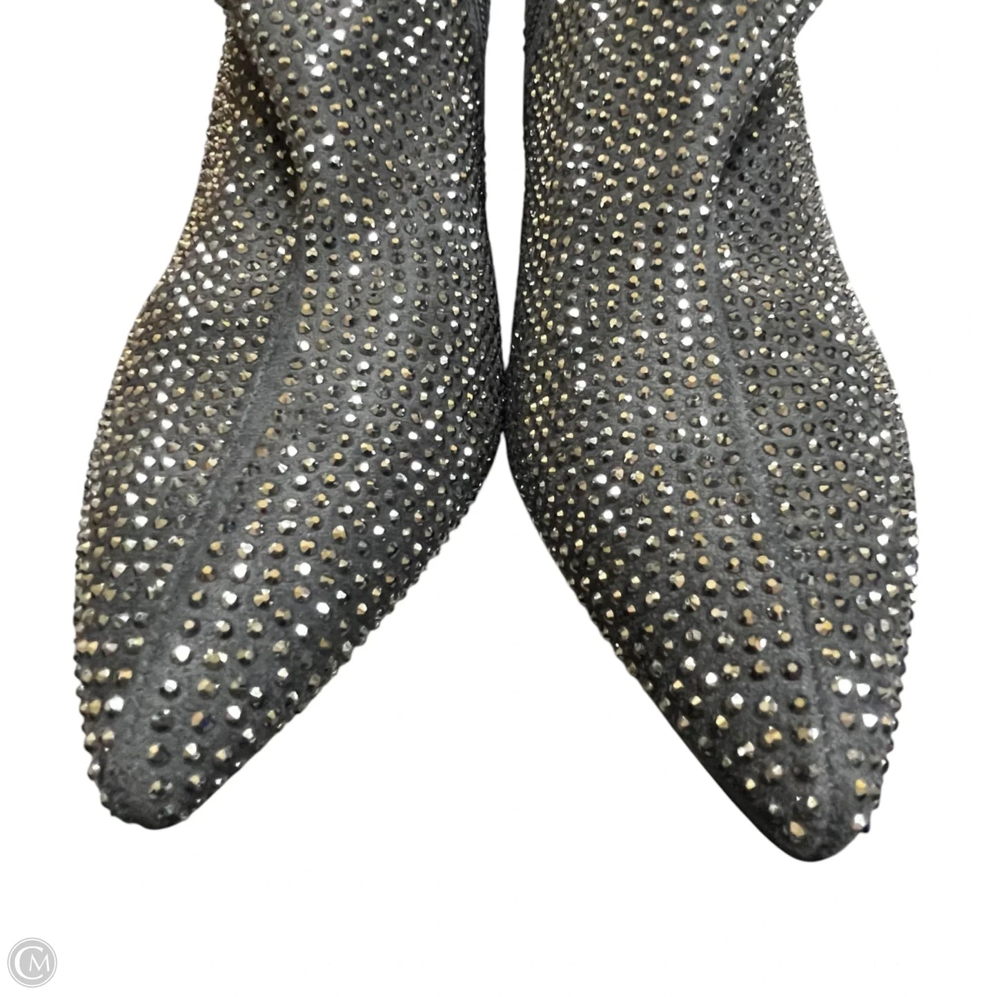 Boots Ankle Heels By A New Day In Grey & Silver, Size: 9.5