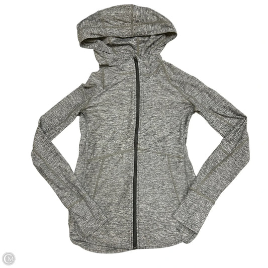 Athletic Sweatshirt Hoodie By Athleta In Black & Grey, Size: Xxs