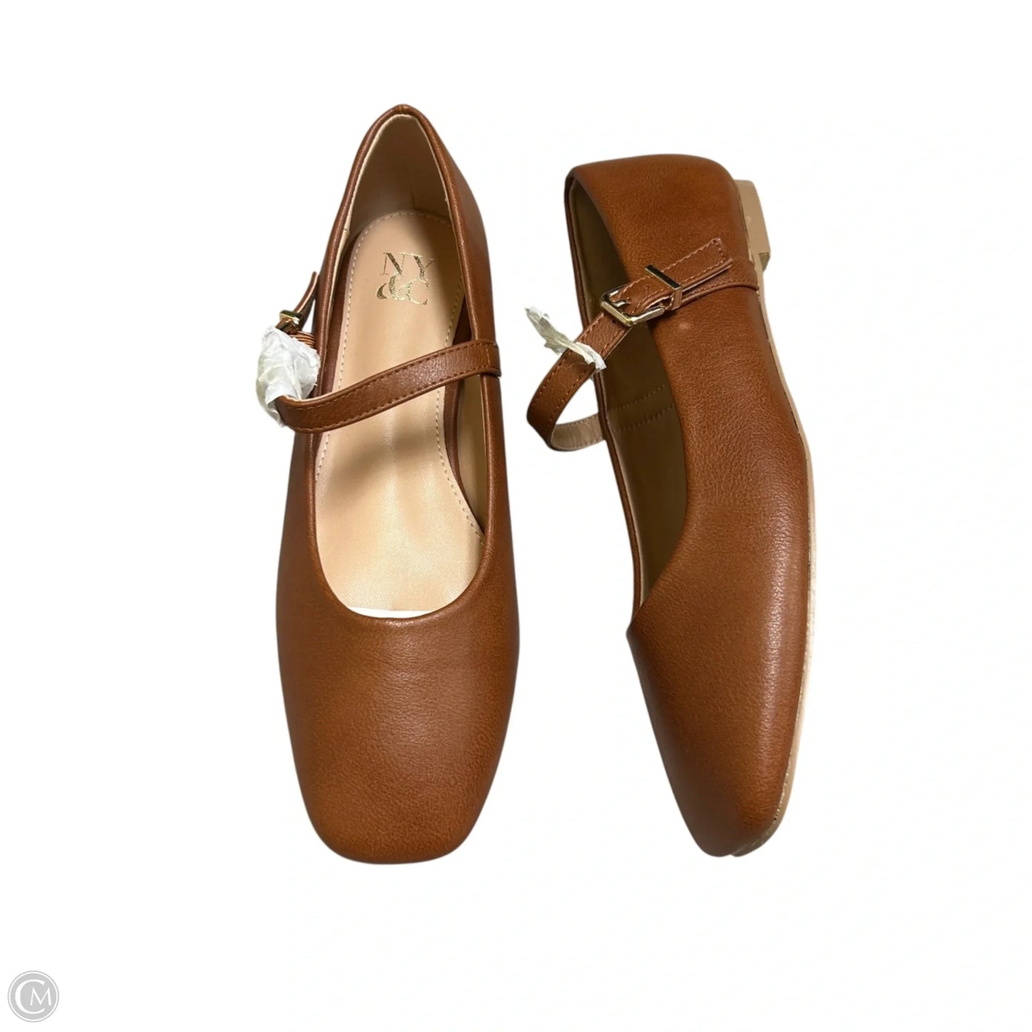 Shoes Flats By Ny & C In Tan, Size: 8.5