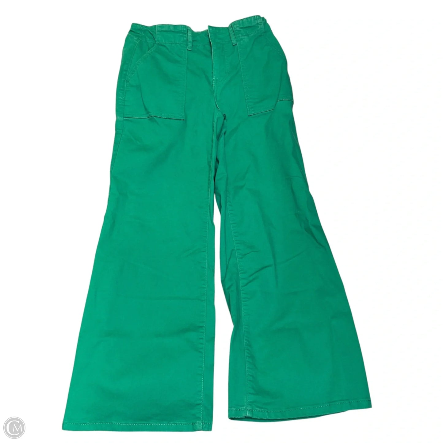 Jeans Wide Leg By Draper James In Green Denim, Size: 4