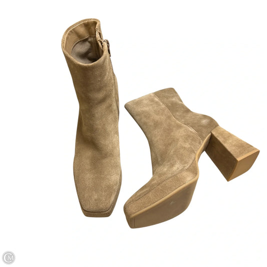 Boots Ankle Heels By Dolce Vita In Tan, Size: 7.5