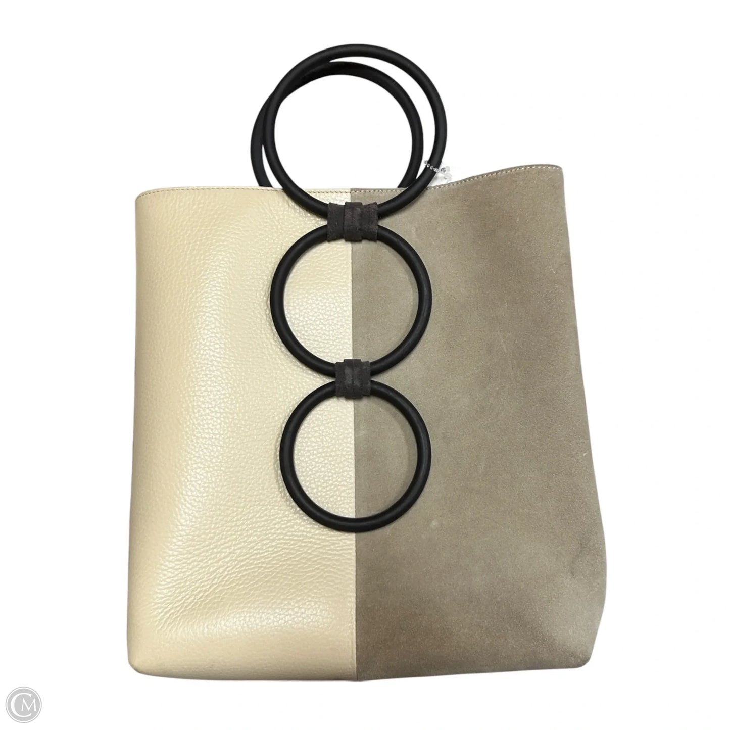 Handbag Leather By Carolina Santo Domingo, Size: Medium