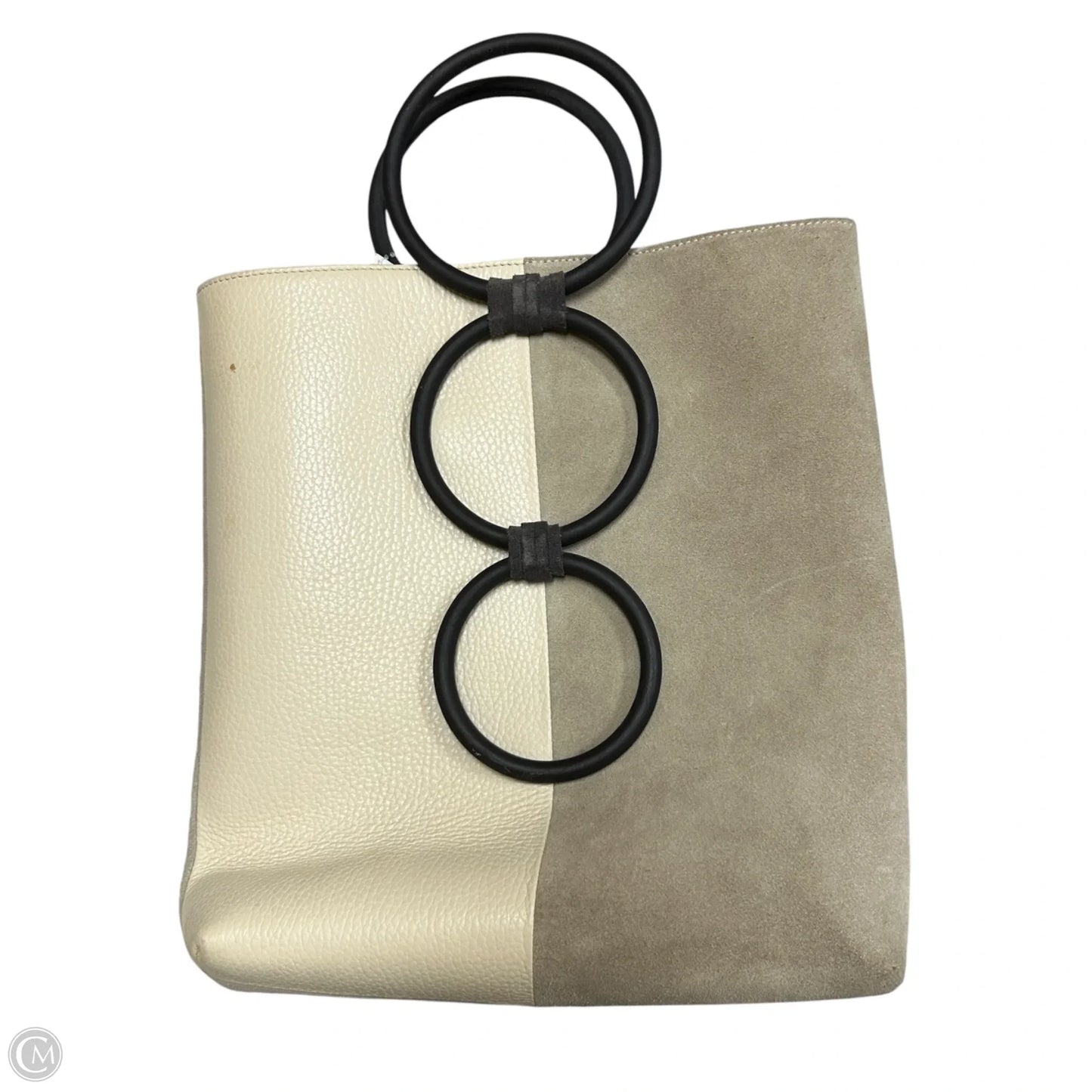 Handbag Leather By Carolina Santo Domingo, Size: Medium