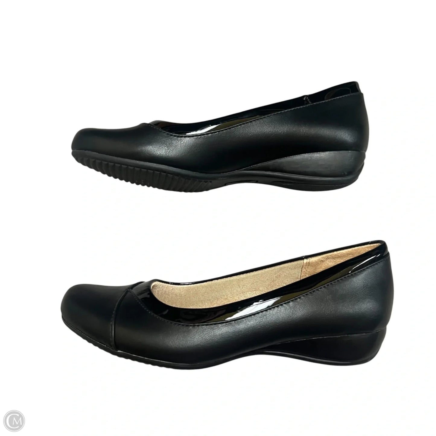 Shoes Heels Wedge By Life Stride In Black, Size: 7