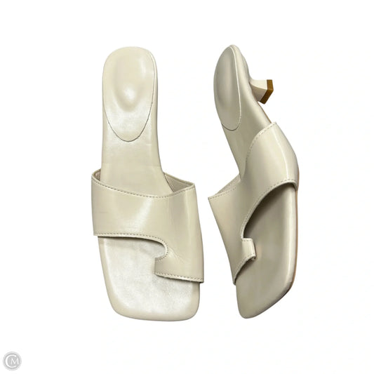 Sandals Heels Kitten By In Tan, Size: 8.5
