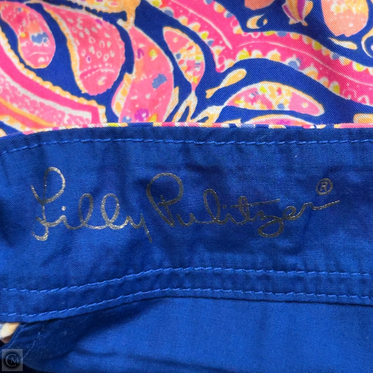 Shorts Designer By Lilly Pulitzer In Blue & Orange, Size: 2
