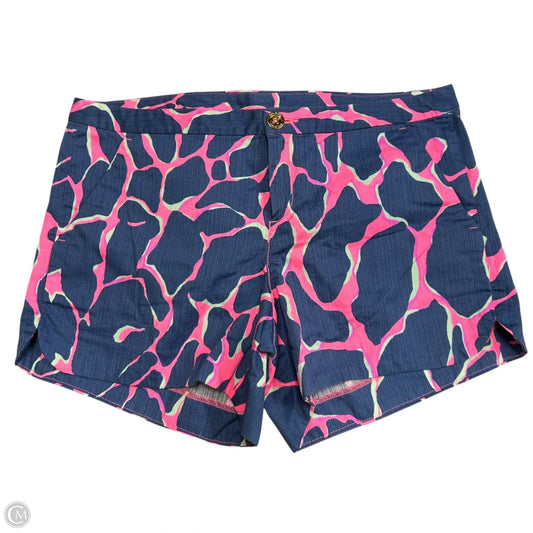Shorts Designer By Lilly Pulitzer In Blue & Pink, Size: 4