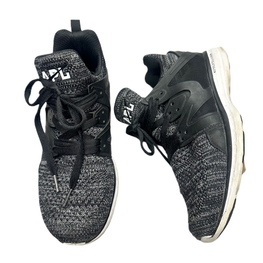 Shoes Athletic By Apl In Black Grey, Size: 7.5