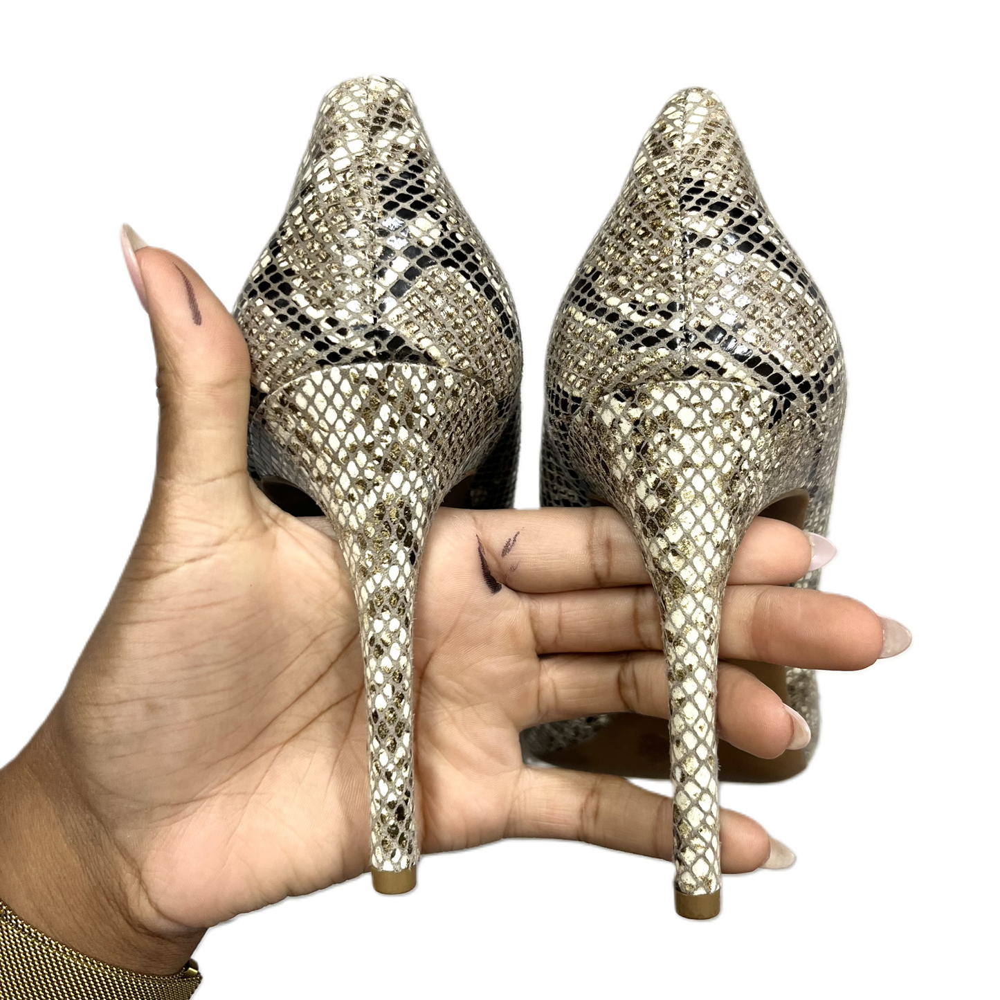 Shoes Heels Stiletto By Jessica Simpson In Snakeskin Print, Size: 10