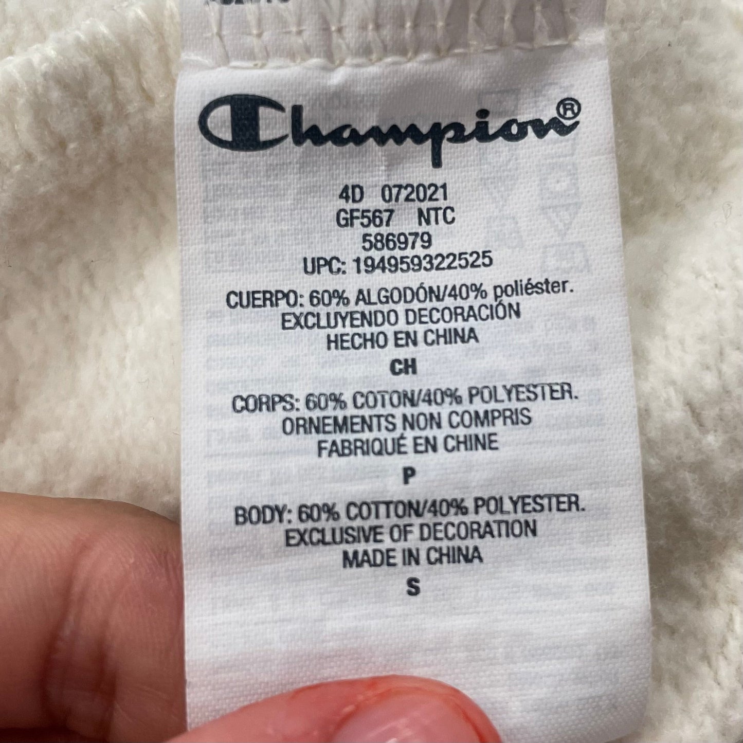 Athletic Sweatshirt Crewneck By Champion  Size: S