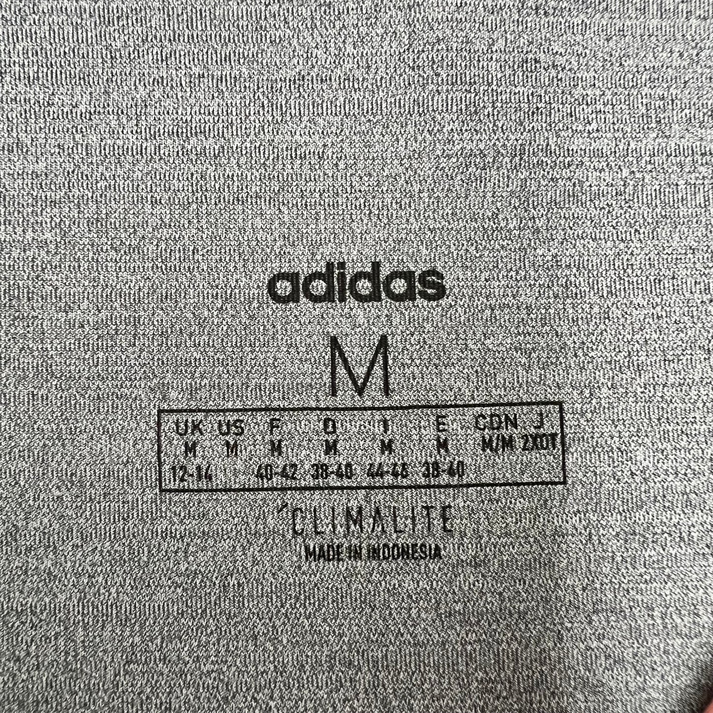 Athletic Leggings By Adidas In Grey, Size: M