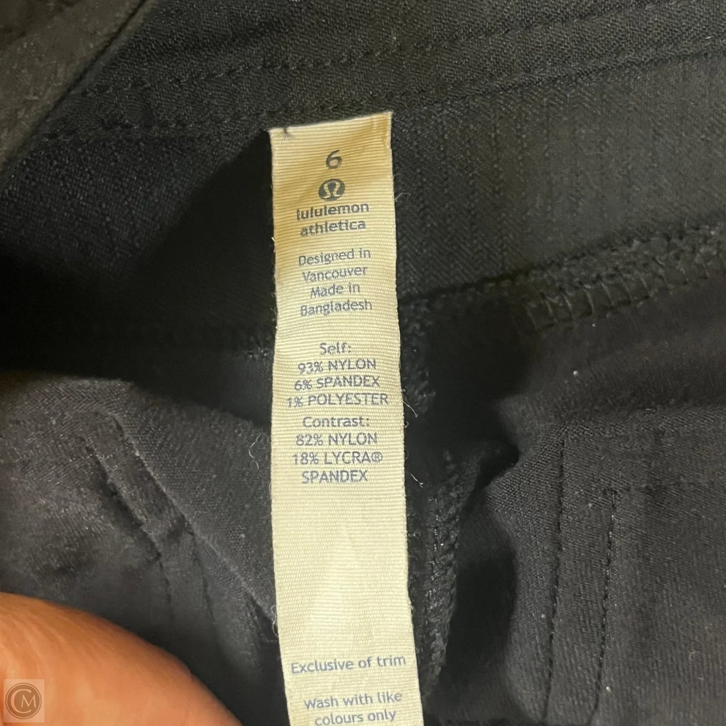 Athletic Pants By Lululemon In Black, Size: 6