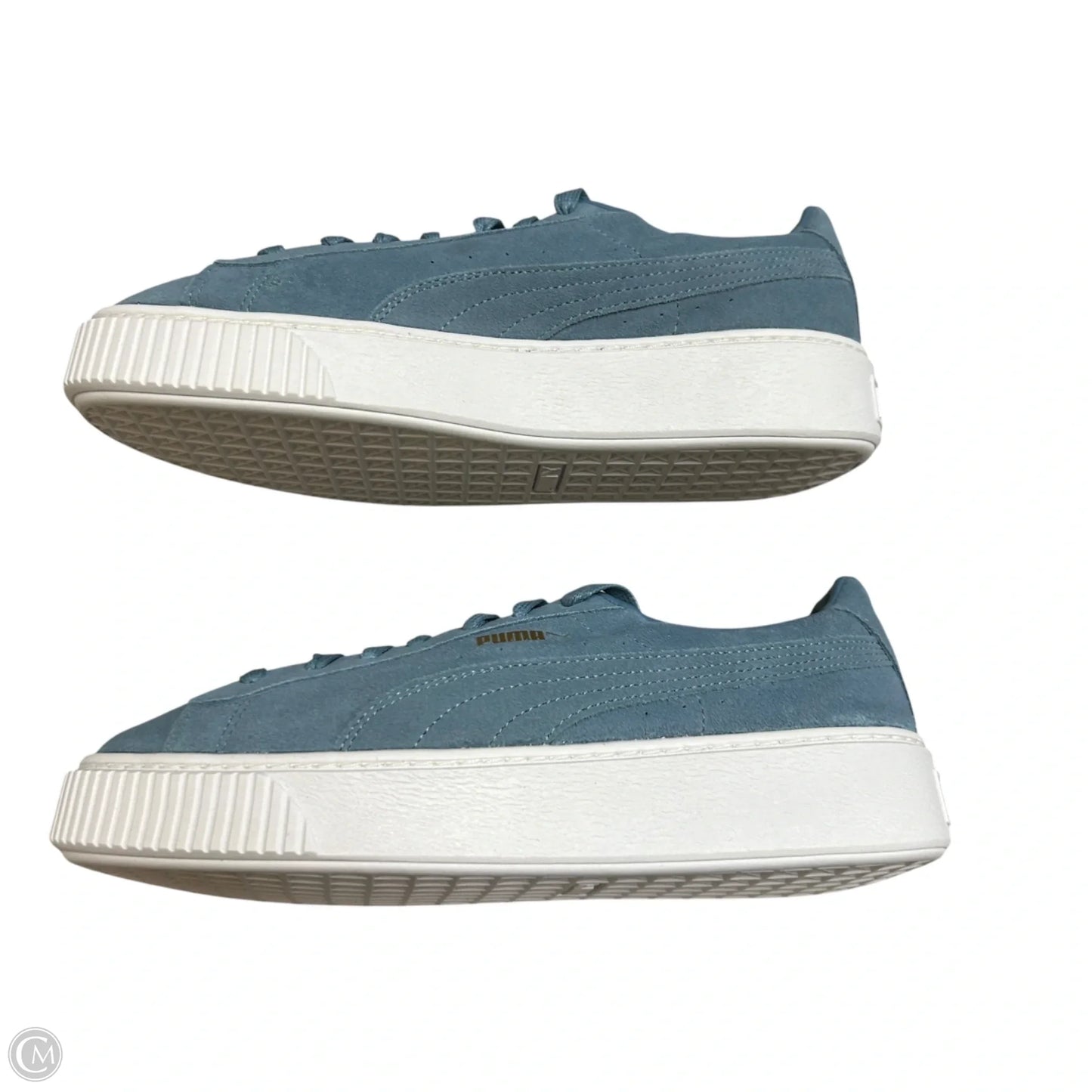 Shoes Sneakers By Puma In Blue, Size: 10