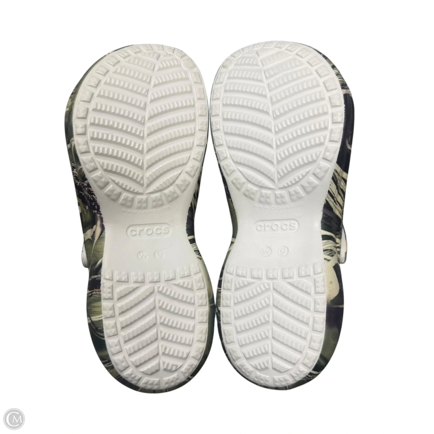 Shoes Sneakers Platform By Crocs In Camouflage Print, Size: 9