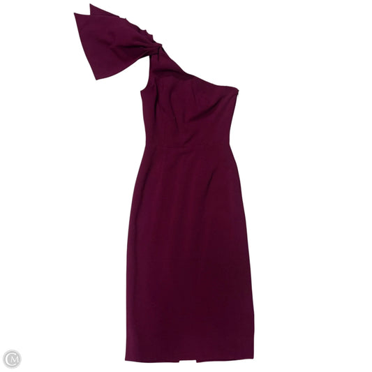 Dress Party Midi By Dress The Population In Purple, Size: Xs