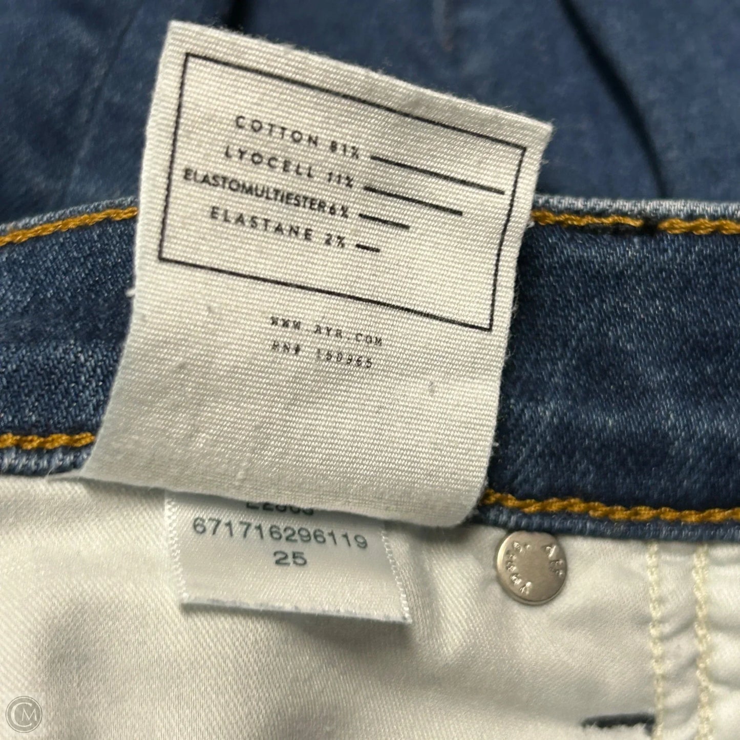 Jeans Straight By Ayr In Blue Denim, Size: 2