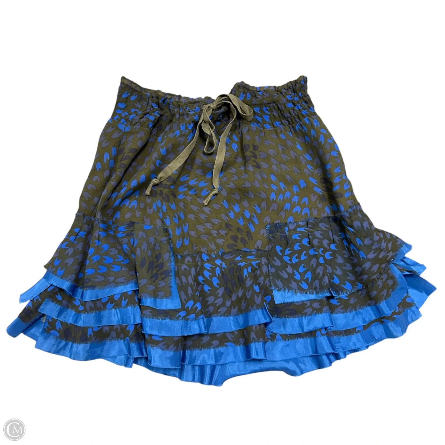 Skirt Mini & Short By Free People In Blue & Green, Size: Xs
