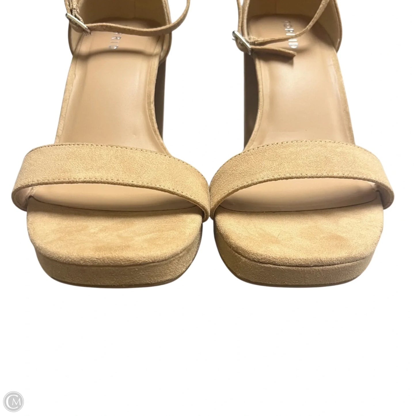 Shoes Heels Block By Torrid In Tan, Size: 10