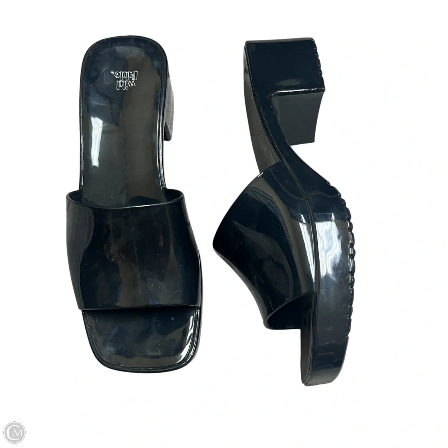 Sandals Heels Block By Wild Fable In Black, Size: 7