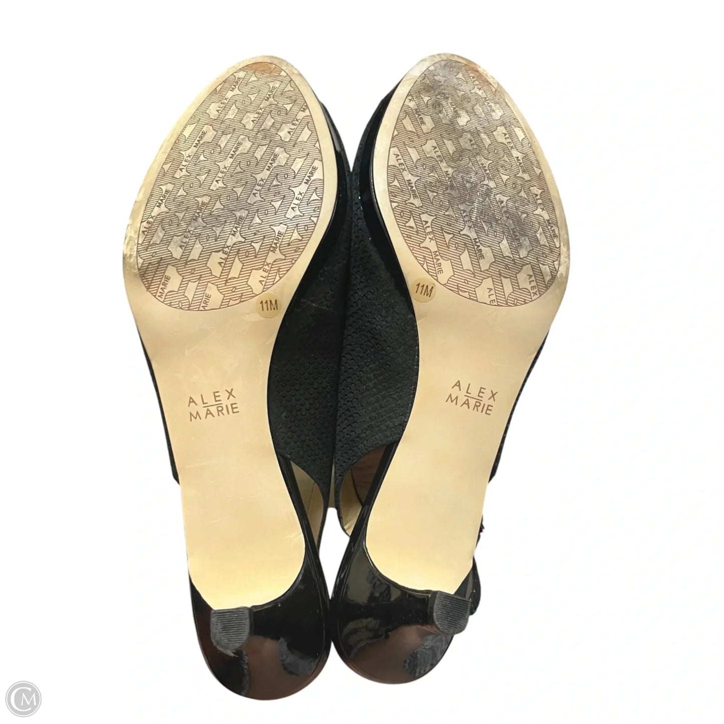 Shoes Heels Kitten By Alex Marie In Black, Size: 11