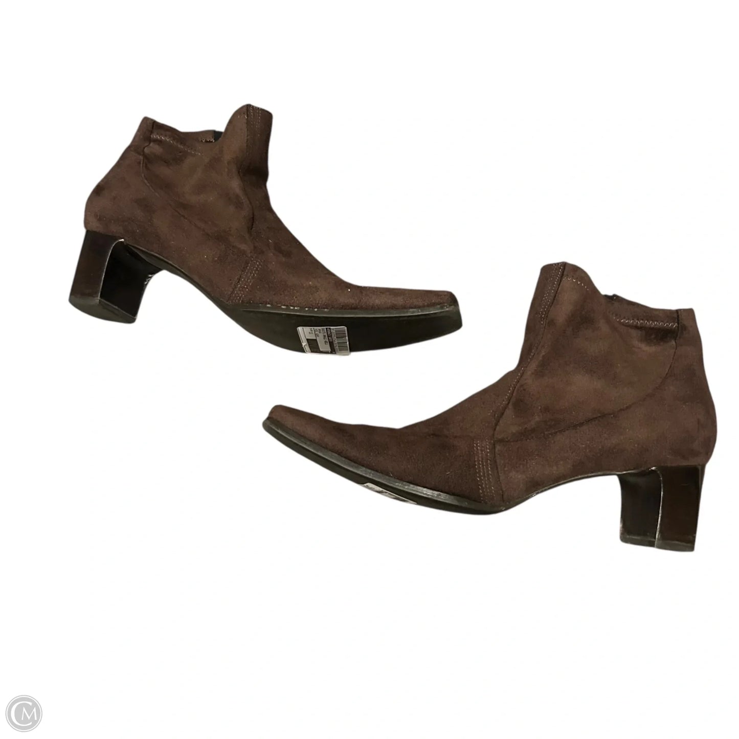 Boots Ankle Heels By Franco Sarto In Brown, Size: 11